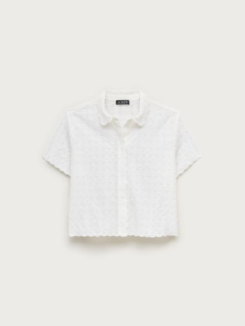 J.CREW Gamine button-up shirt in eyelet