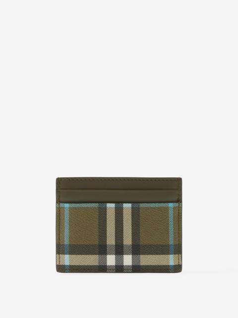 Burberry Check and Leather Card Case