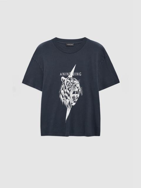 ANINE BING Wagner Tee Tiger - Vintage Black