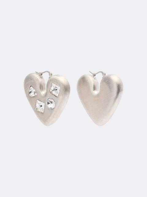 JACQUEMUS Coeur embellished earrings