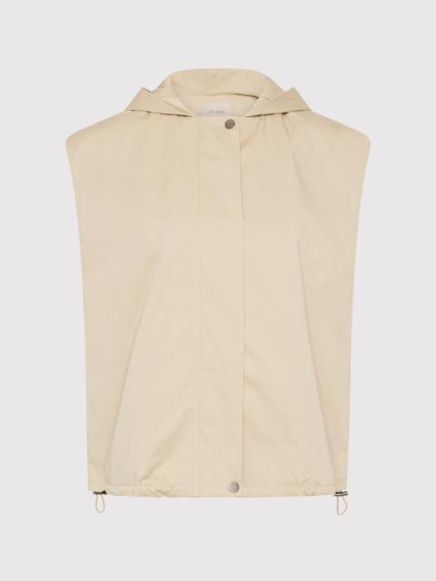 ST. AGNI Cotton Sleeveless Parka - Champagne