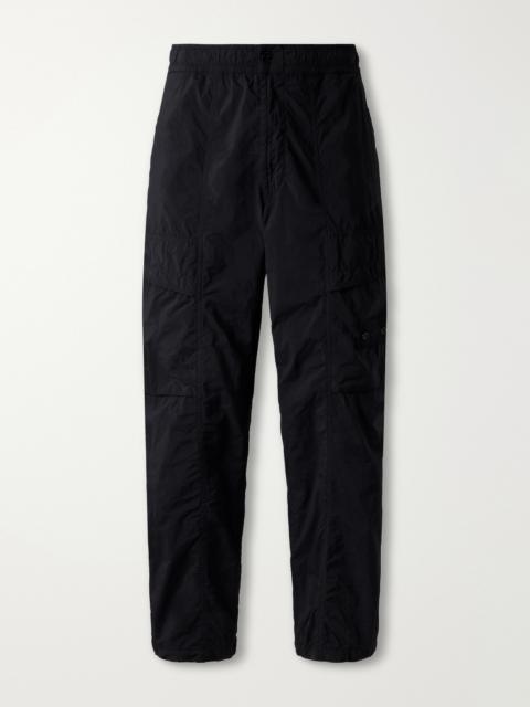 Stone Island STONE ISLAND GHOST Wide-Leg Cotton-Canvas Trousers