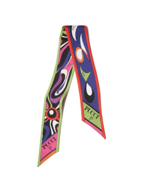 PUCCI Marmo Pesci-print silk scarf