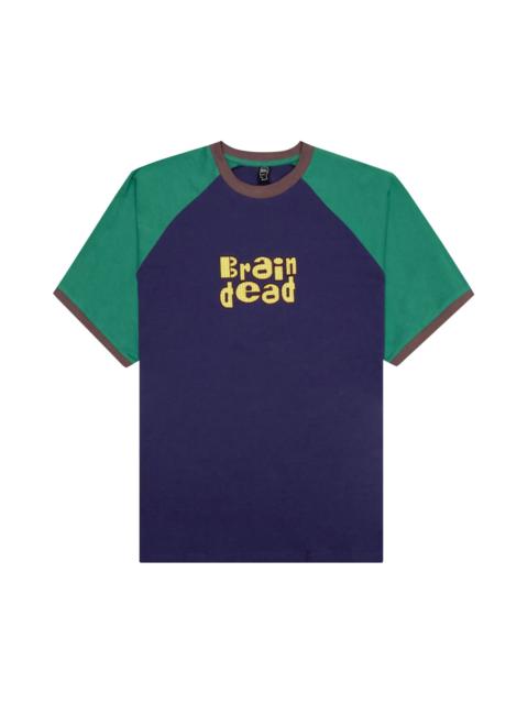 BRAIN DEAD Brain Dead Field Raglan Tee 'Navy'