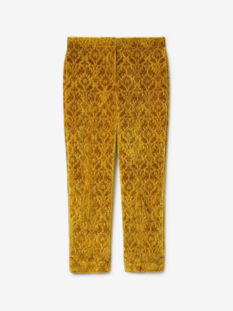 Baroque Velvet Tailored Trousers