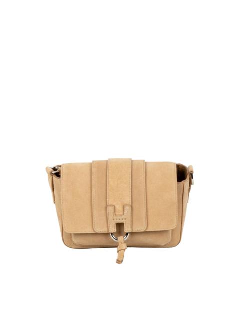 HOGAN Trend Flap suede shoulder bag