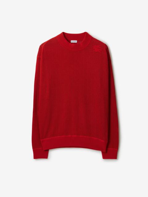Burberry Silk Cotton Mesh Sweater