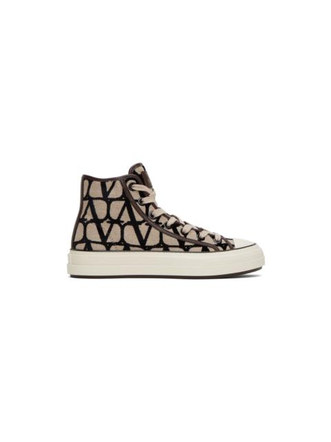 Valentino Beige & Black Totaloop Sneakers