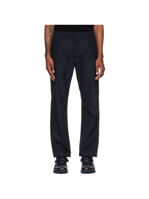Stone Island Black 3100020 All-Weather Cotton Canvas_S.I. Ghost Trousers