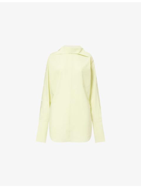 ISSEY MIYAKE Odd Collared Cotton Shirt