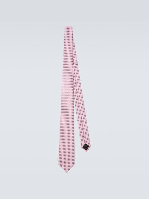 Brioni Printed silk twill tie