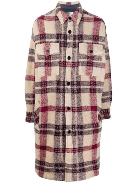 Isabel Marant Kotajot checked single-breasted coat