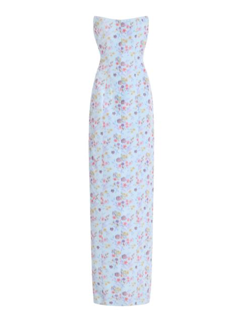 markarian Odessa Floral Ikat Gown multi