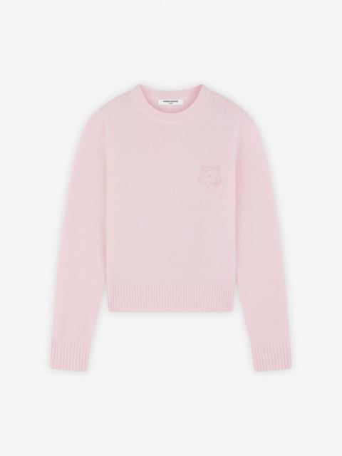 BOLD FOX HEAD EMBROIDERED CROPPED JUMPER