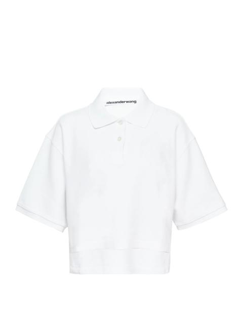 Alexander Wang Oversized High-Low Polo Top