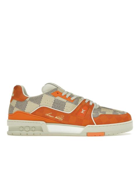 Louis Vuitton Louis Vuitton LV Trainer Damier White Orange
