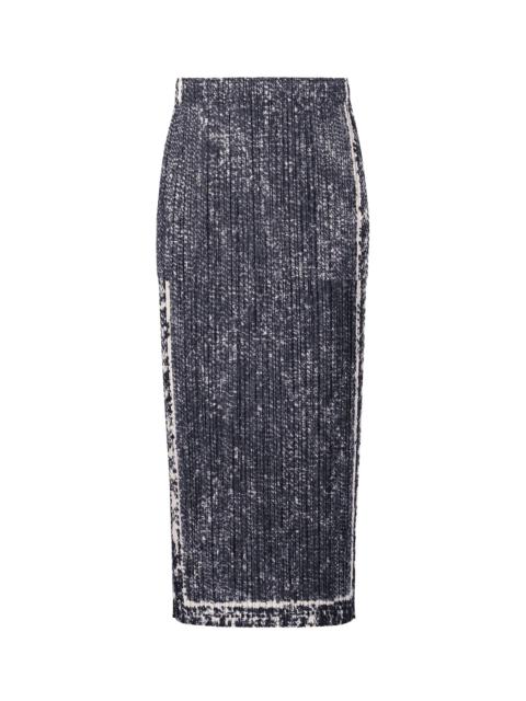 Pleats Please Issey Miyake TRAIL DENIM SKIRT