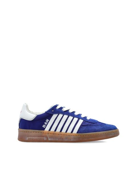 DSQUARED2 Boxer striped leather sneakers