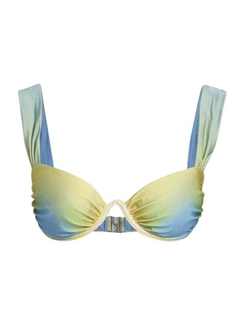 SIMKHAI Women's Anniston Ombre Bikini Top - Golden Hour