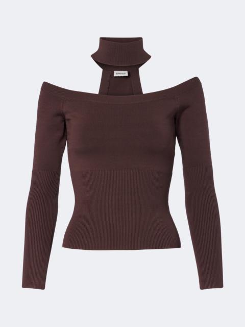 SIMKHAI Lila off-shoulder sweater