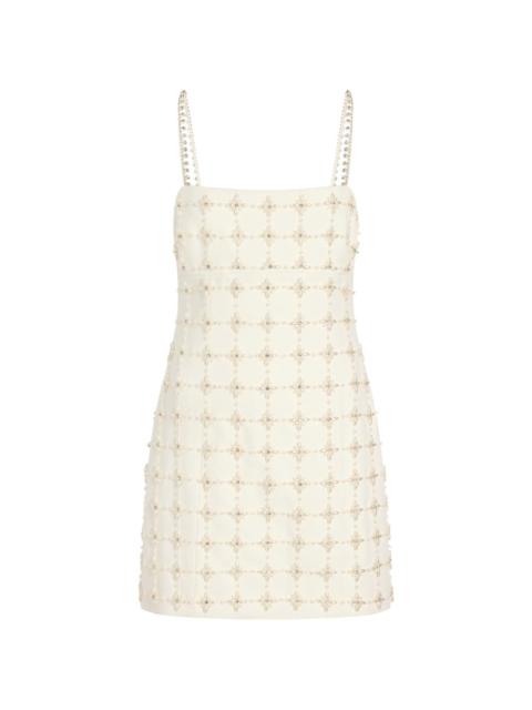 Cinq à Sept Pearl Crystal Iris Satine mini dress