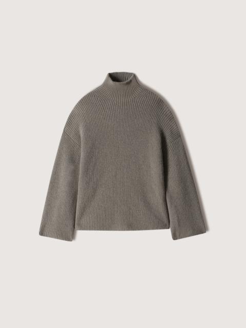 Nanushka YANA - Ribbed alpaca turtleneck sweater - Gray