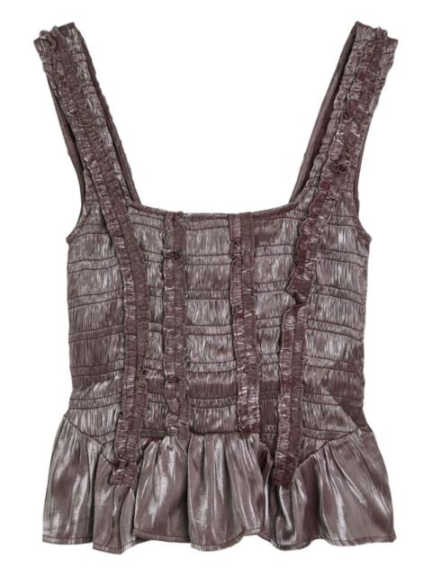 DAMSON MADDER. Raphi ruffled top