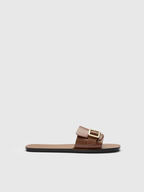 ATP ATELIER Velturno Cannella Leather Flat sandals