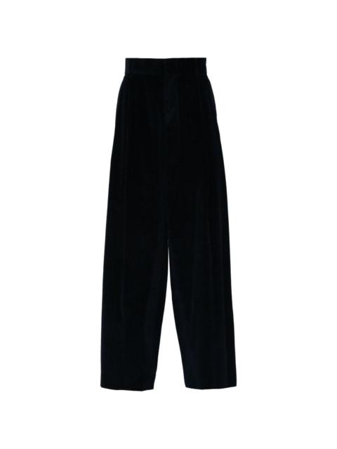 Kolor corduroy pleat-detail wide-leg trousers