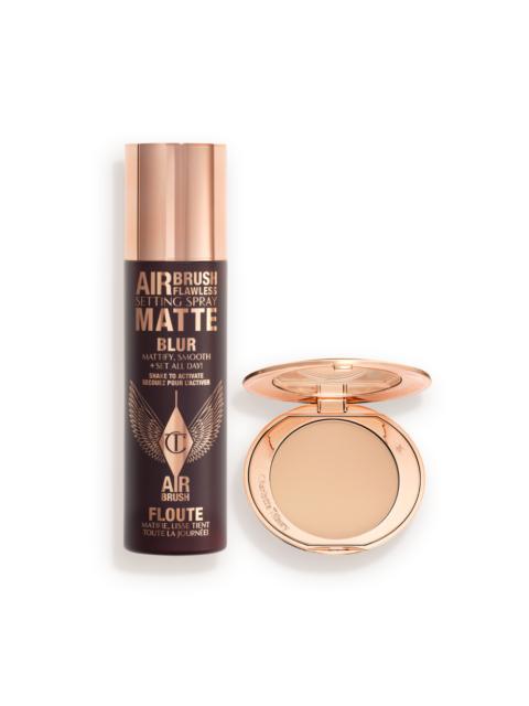 Charlotte Tilbury AIRBRUSH FLAWLESS MATTIFY, BLUR & SET KIT FACE KIT