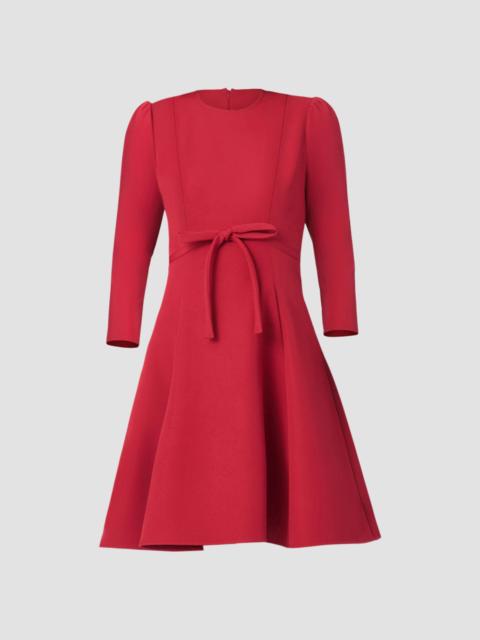 Shoshanna Women's Cindy Crêpe Bow Mini Dress - Burgundy