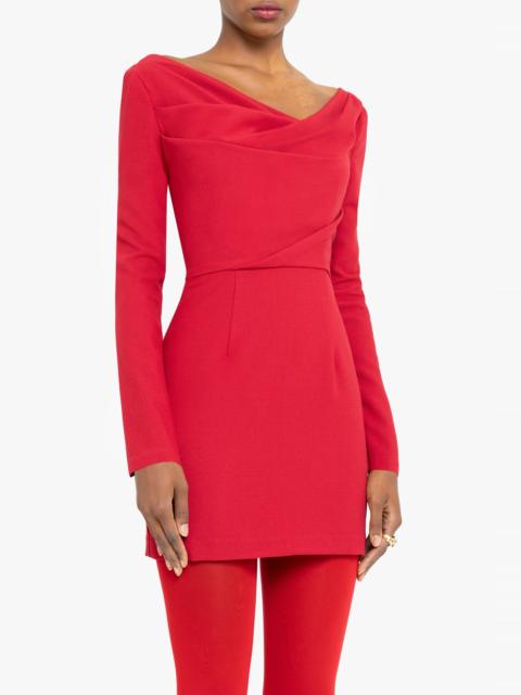 Black Halo Long Sleeve Jacqueline Micro Mini Dress