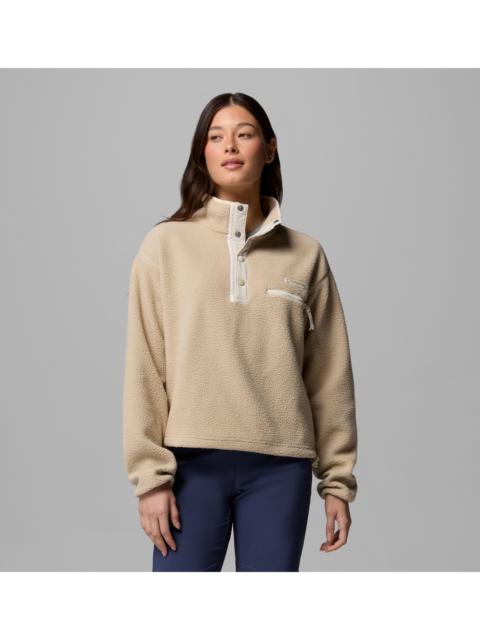 Columbia Women's Helvetia II Cropped Half Snap Fleece Pullover
