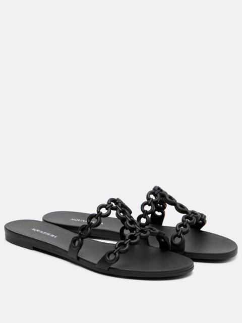 AQUAZZURA Infinity Chain Jelly sandals