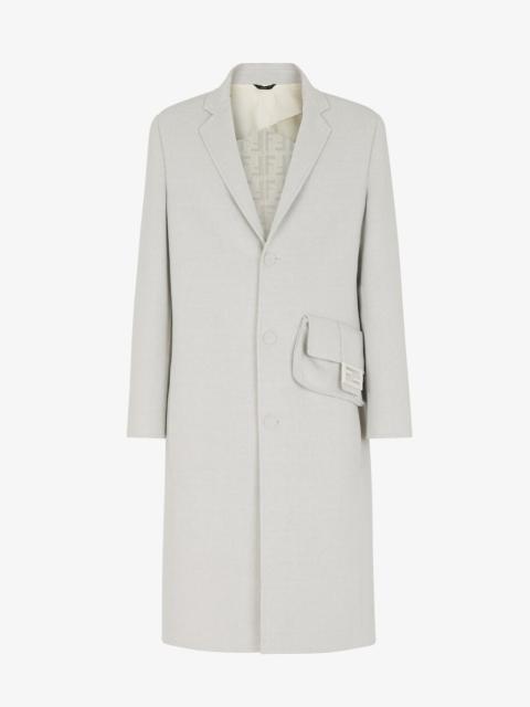 FENDI White wool coat