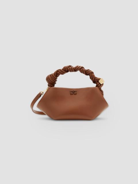 GANNI Women's Bou Mini Leather Top Handle Bag - Sorrel Horse