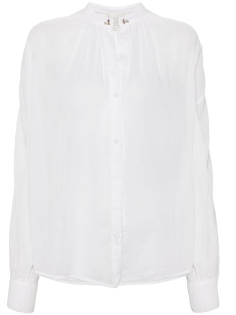 forte_forte crystal-embellished semi-sheer shirt