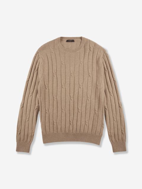 SLOWEAR Slim fit wool and cashmere crew neck sweater