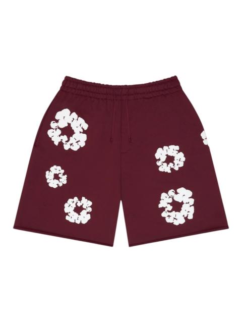 DENIM TEARS Denim Tears Cotton Wreath Sweatshorts Burgundy