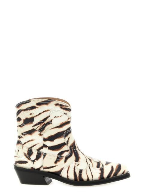 GANNI Western Ankle Boots