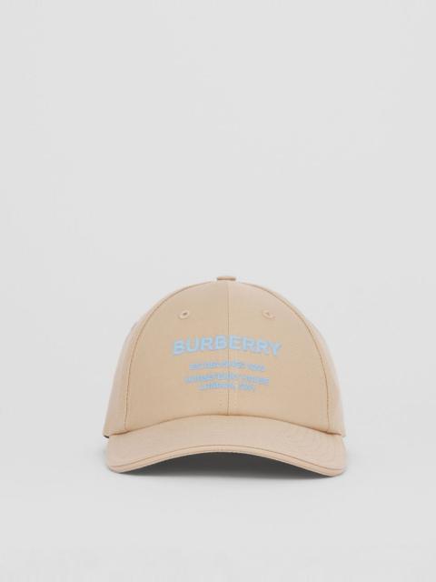 Burberry Horseferry Motif Cotton Baseball Cap