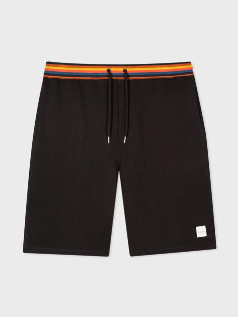 Paul Smith Jersey Lounge Shorts With 'Artist Stripe' Waistband