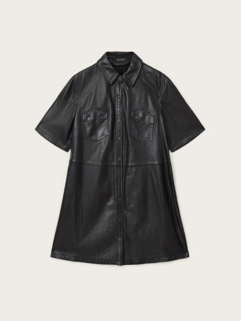 ALLSAINTS ROCK LEATHER DRESS