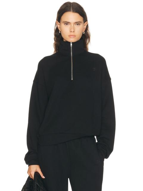 ÉTERNE Oversized Half Zip Sweatshirt