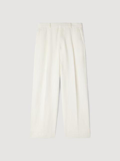 Sandro LINEN SUIT TROUSERS