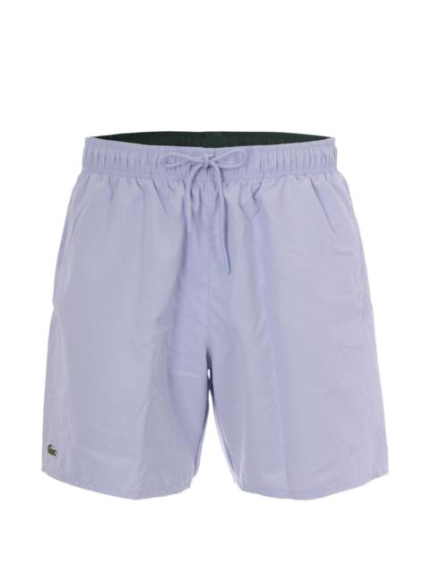 LACOSTE logo-patch drawstring swim shorts