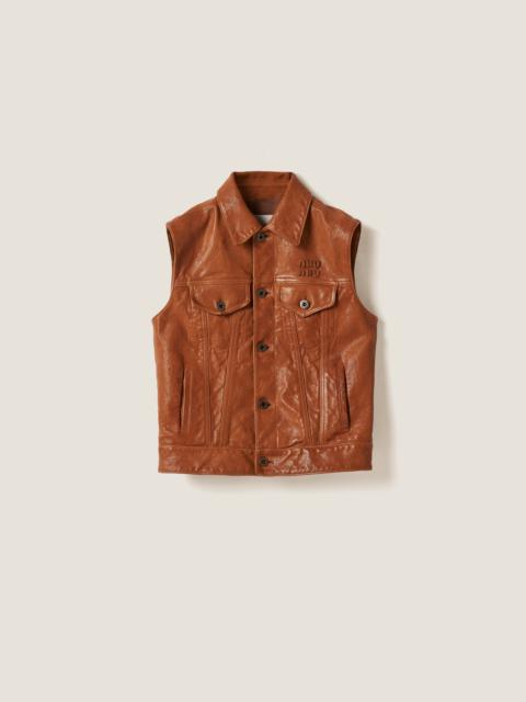 Miu Miu Nappa leather vest