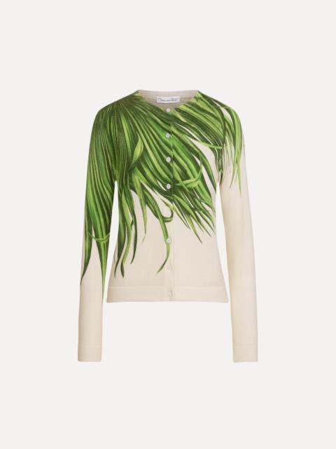 Oscar de la Renta PALM LEAVES CARDIGAN