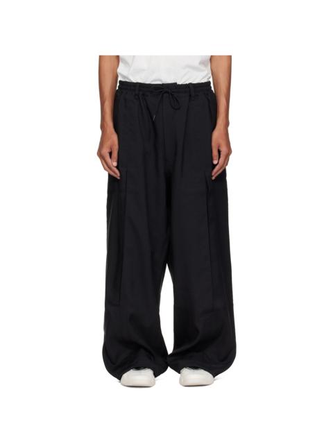Y-3 Black Sport Uniform Box Pleated Trousers
