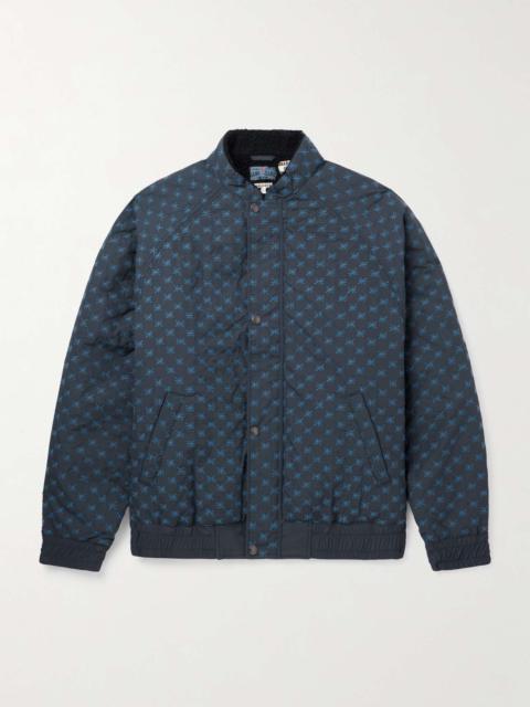 Blue Blue Japan Embroidered Padded Nylon Blouson Jacket